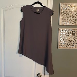Ann Klein Sleeveless Asymmetrical Top